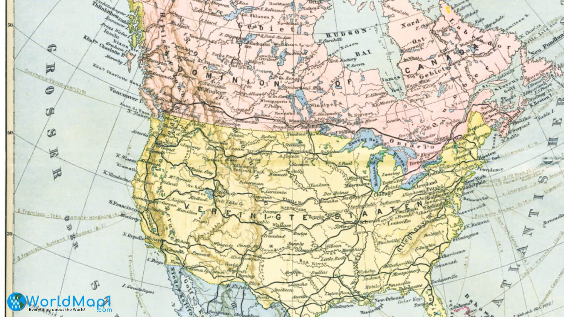 North America Historical Map